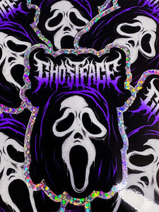 Ghostface Purple Sticker(Glitter)