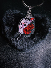 Load image into Gallery viewer, Jason Heart Pom Pom Keychain