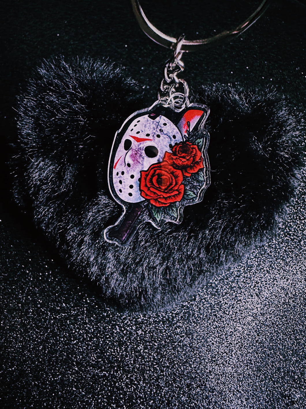 Jason Heart Pom Pom Keychain – WickedGhost