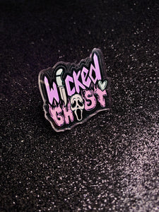 Wicked Ghost Acrylic pin