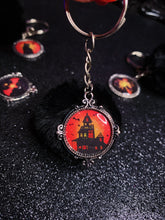 Load image into Gallery viewer, Mini Halloween Pom Pom Keychain
