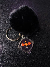 Load image into Gallery viewer, Mini Halloween Pom Pom Keychain