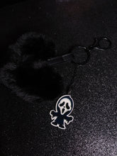 Load image into Gallery viewer, Heart Ghostface Pom Pom Keychain