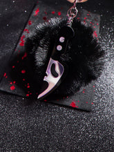 Load image into Gallery viewer, Ghost Knife Pom Pom Keychain