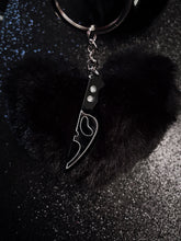 Load image into Gallery viewer, Ghost Knife Pom Pom Keychain