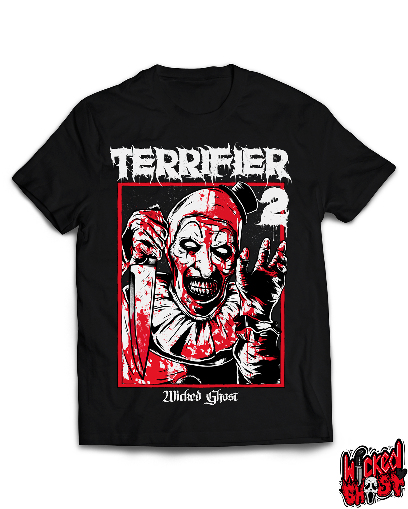 Terrifier 2 T Shirt Front Back