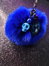 Load image into Gallery viewer, Corpse Bride Pom Pom Keychain