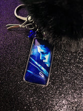 Load image into Gallery viewer, Edward Scissorhands Pom Pom Keychain