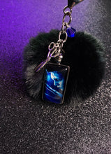 Load image into Gallery viewer, Edward Scissorhands Pom Pom Keychain