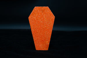 The Pumpkin King Glitter Coffin (Orange)