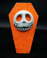 Load image into Gallery viewer, The Pumpkin King Glitter Coffin (Orange)