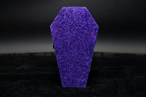 The Pumpkin King Glitter Coffin (Purple)