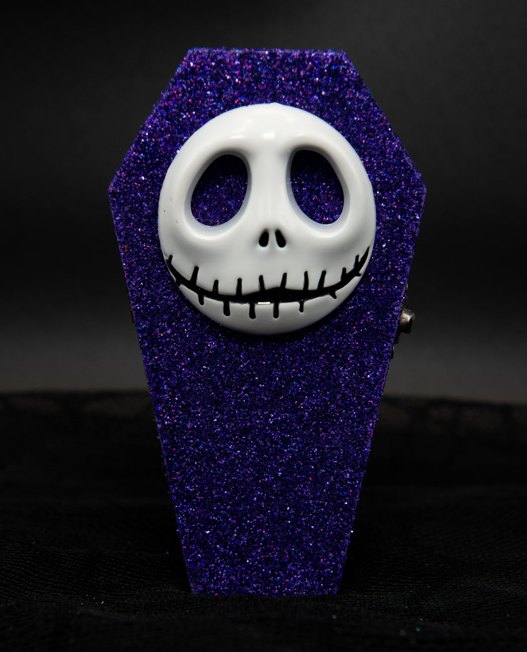 The Pumpkin King Glitter Coffin (Purple)