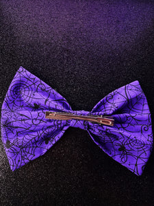 Wicked Bows (Purple/black spiderweb)